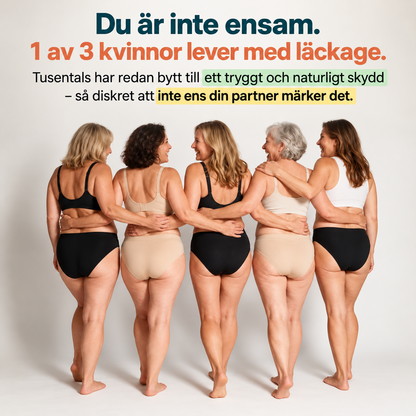 Läckagesäkra underkläder för urinläckage
