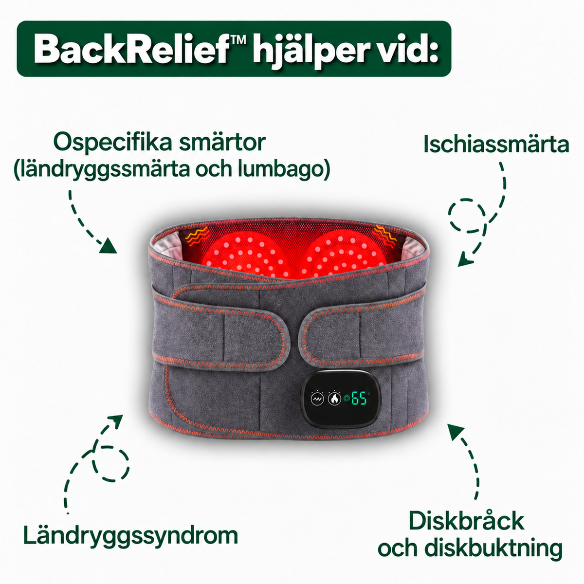 BackRelief™ – Mindre smärta. Mer rörlighet.