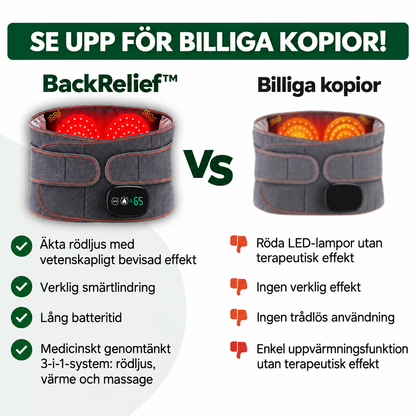 BackRelief™ – Mindre smärta. Mer rörlighet.