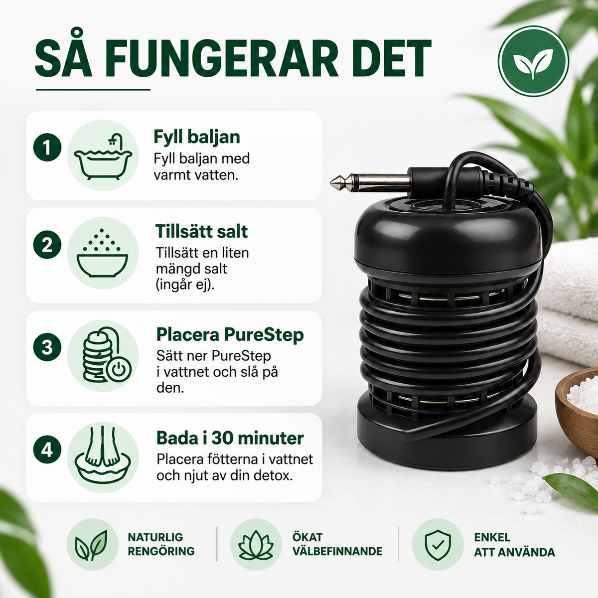 PureStep™ – Skonsam fotdetox